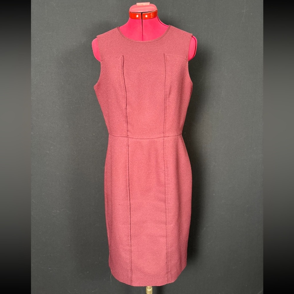 Banana Republic Sleeveless Midi Dress in Rich Burgundy